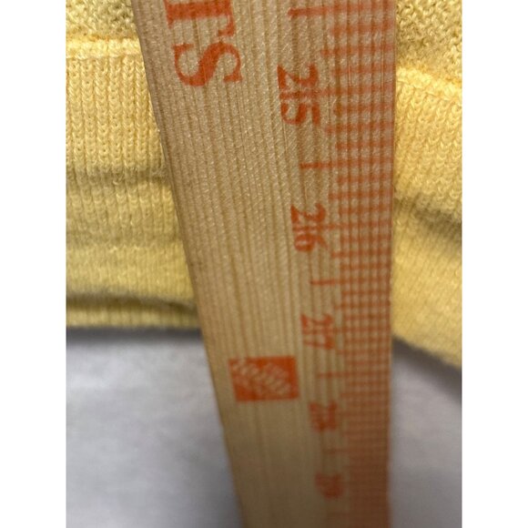 Izod Lacoste XL V-Neck Sweater Yellow Acrylic Crocodile Logo - Picture 6 of 11